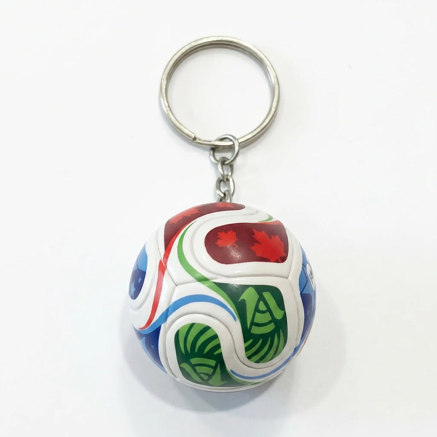 Metal Soccer Key Ring