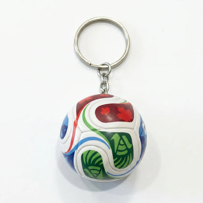 Metal Soccer Key Ring