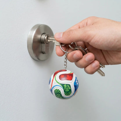 Metal Soccer Key Ring